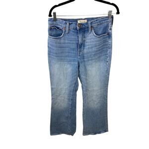 MADEWELL The Perfect Vintage Flare Jean in Delavan Light Wash Denim Size 28